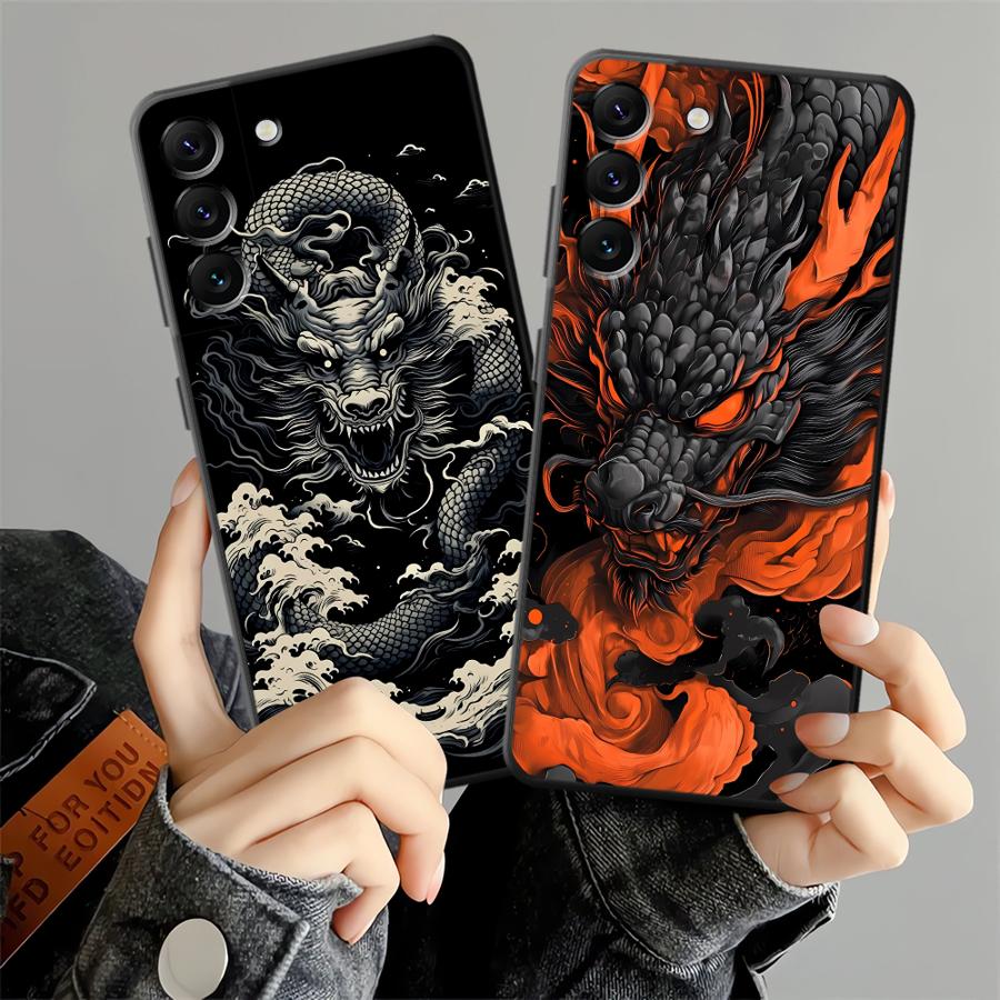 Phone Cases Art - 웨이브 드래곤 아트 폰 케이스 (삼성