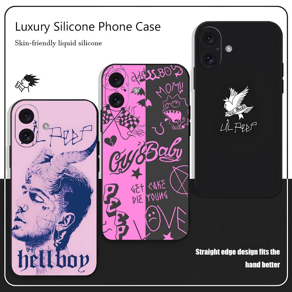 Phone Cases Black - L-Lil Peep 유명 스타 인기 아이폰