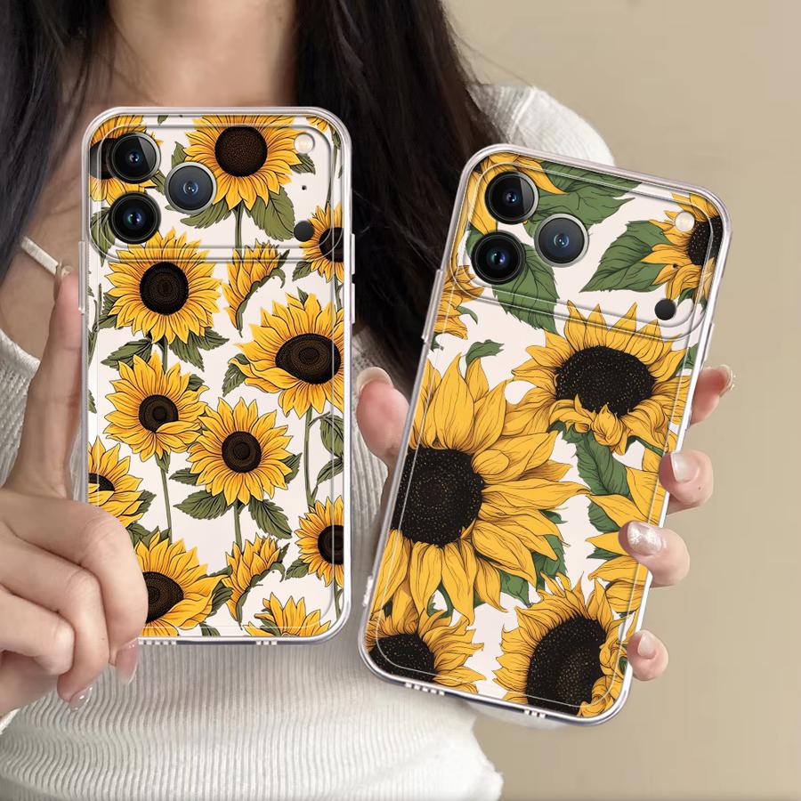 Phone Cases Xr - 귀여운 해바라기 패턴 케이스 (애플 아이폰