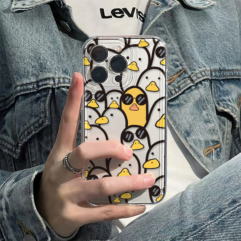 Phone Cases Xr - 귀여운 만화 오리 케이스 소녀용 아이폰