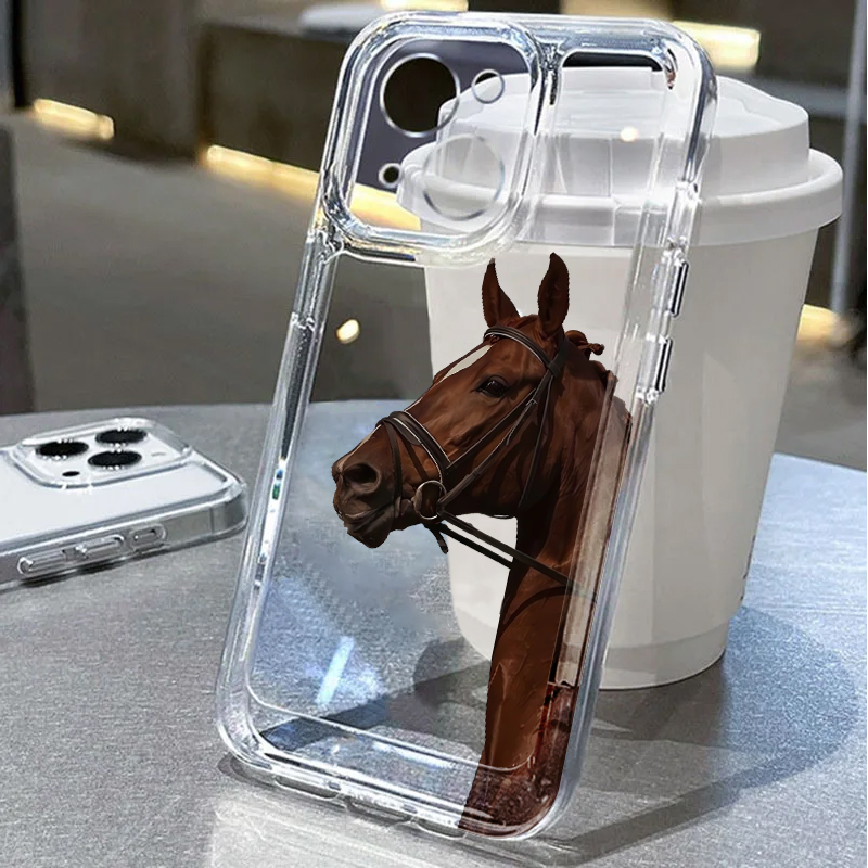 Phone Cases Xr - 동물 말 모양 소프트 폰 케이스