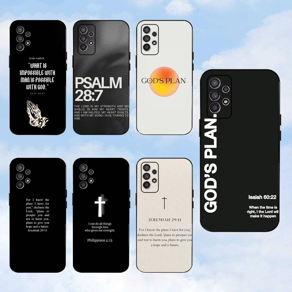 Phone Cases Jesus - 신의 계획 예수 성경 구절 전화