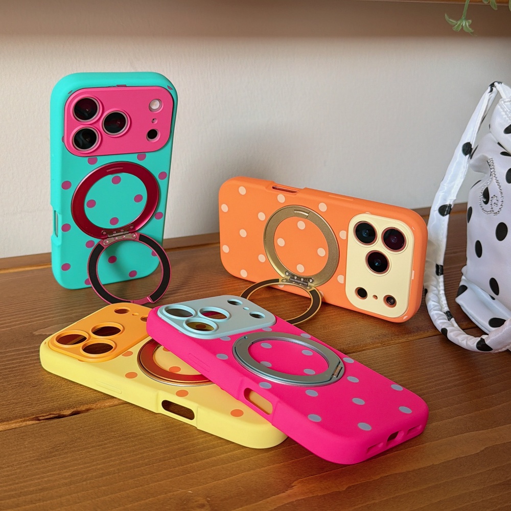 Phone Cases Magsafe - INS 폴카 도트 마그네틱 360 °