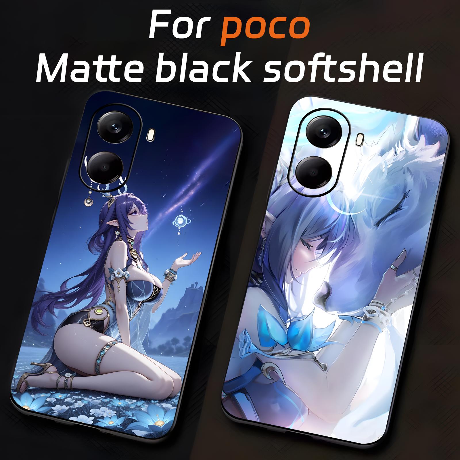 Phone Cases Black - Genshin Impact Lauma 전화 케이스 Xiaomi
