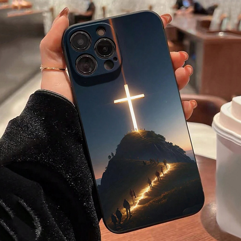 Phone Cases Jesus - 예수 십자가 페인트 전화 케이스 IPhone
