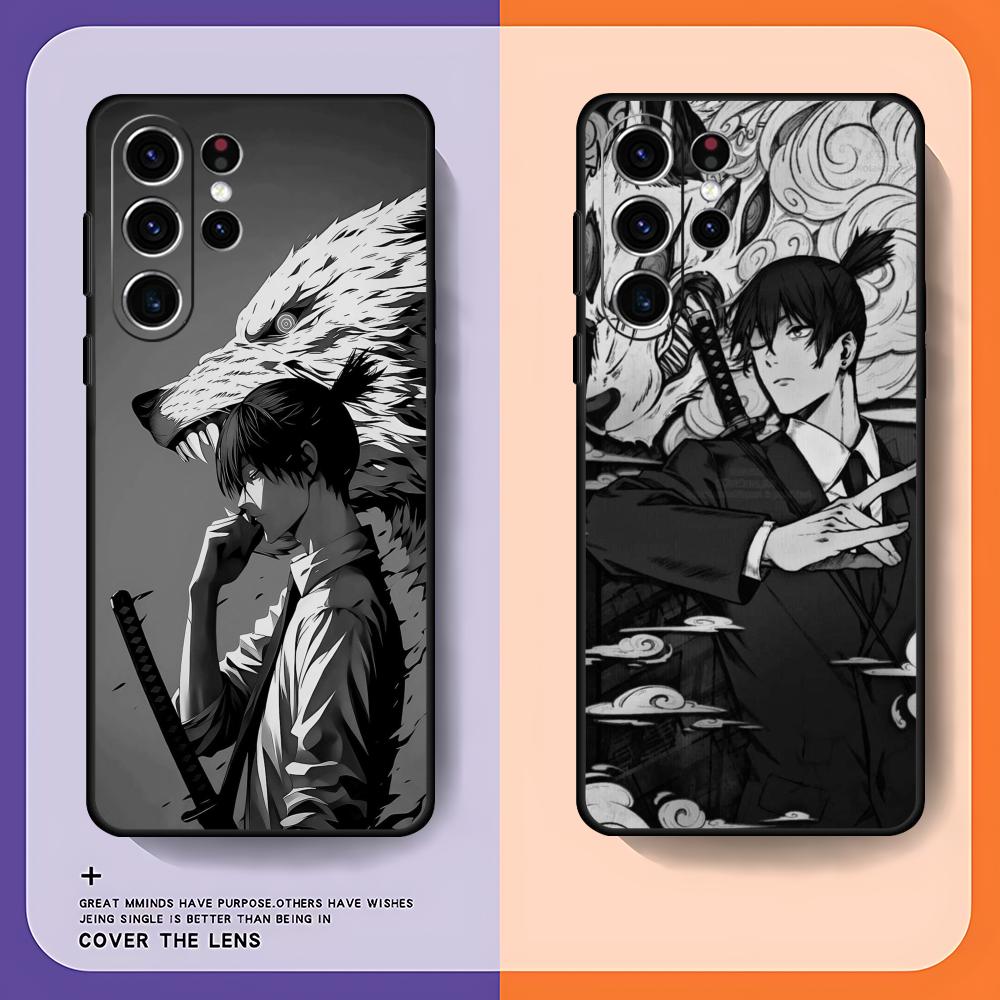 Phone Cases Black - 체인소 맨 아키 하야카와 폰 케이스