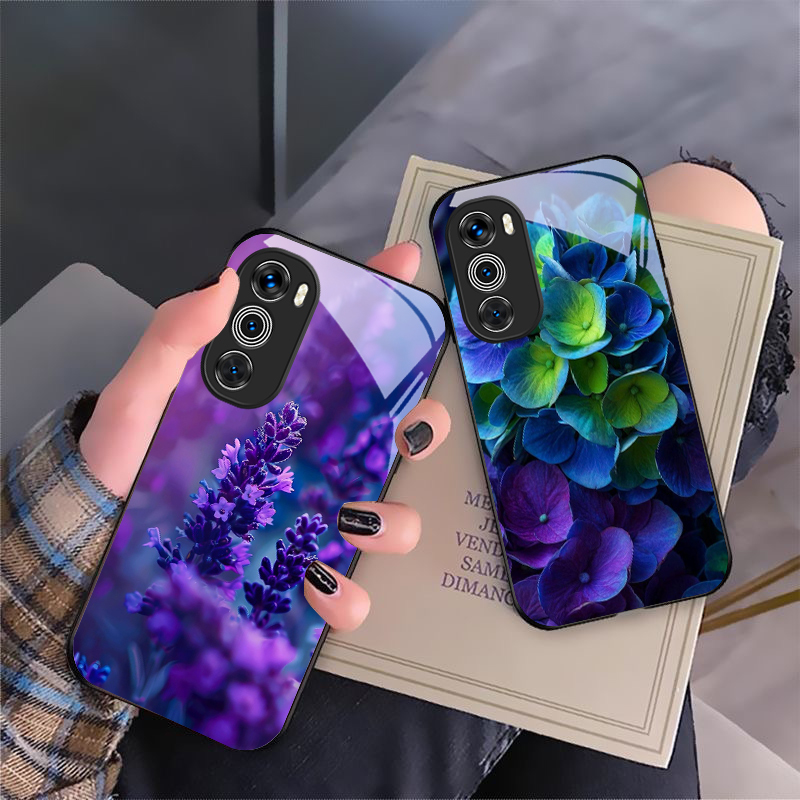 Phone Cases For Motorola - 보라색 튤립 패턴 모토로라 모토 G