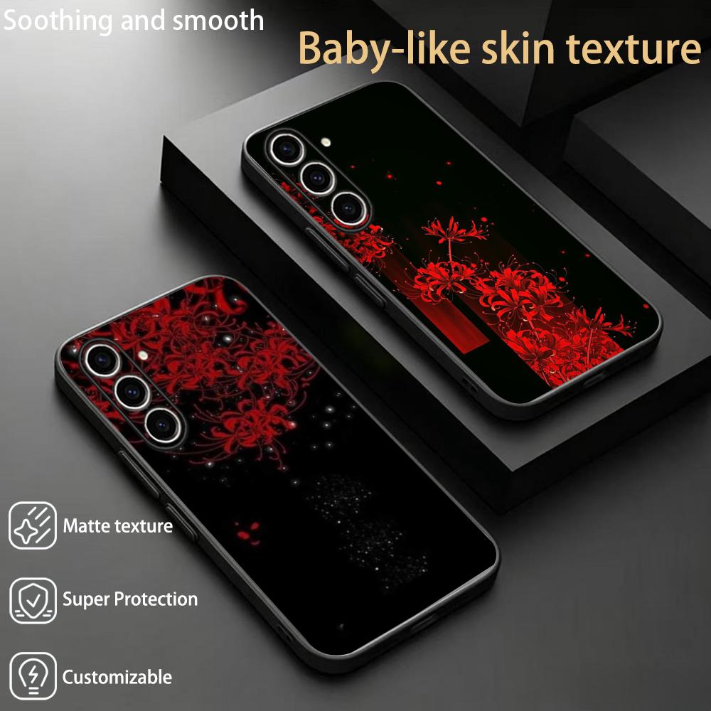 Phone Cases Art - 레드 스파이더 릴리 일본 예술 패션