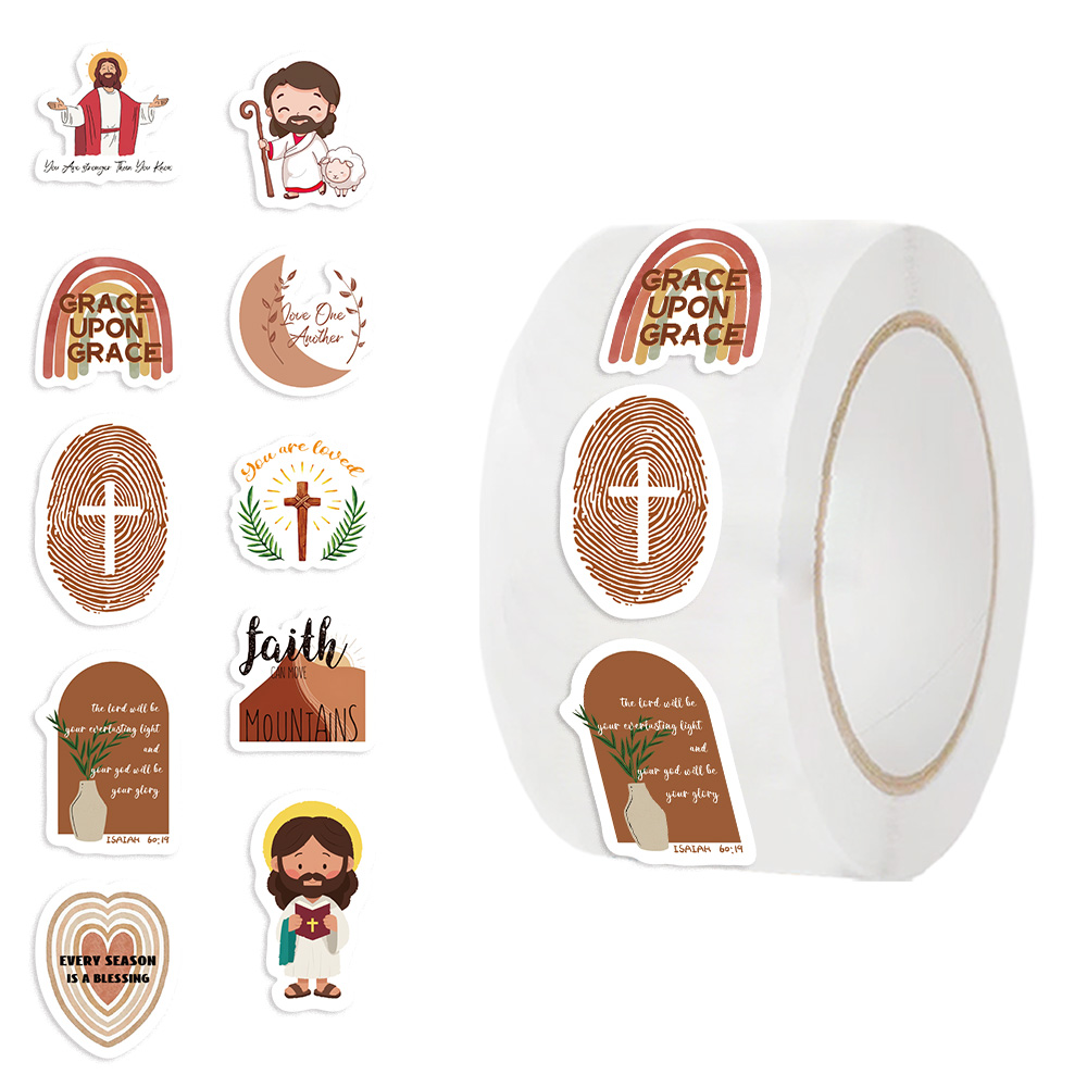 Phone Cases Jesus - 500PCS 기독교 예수 롤 DIY 방수