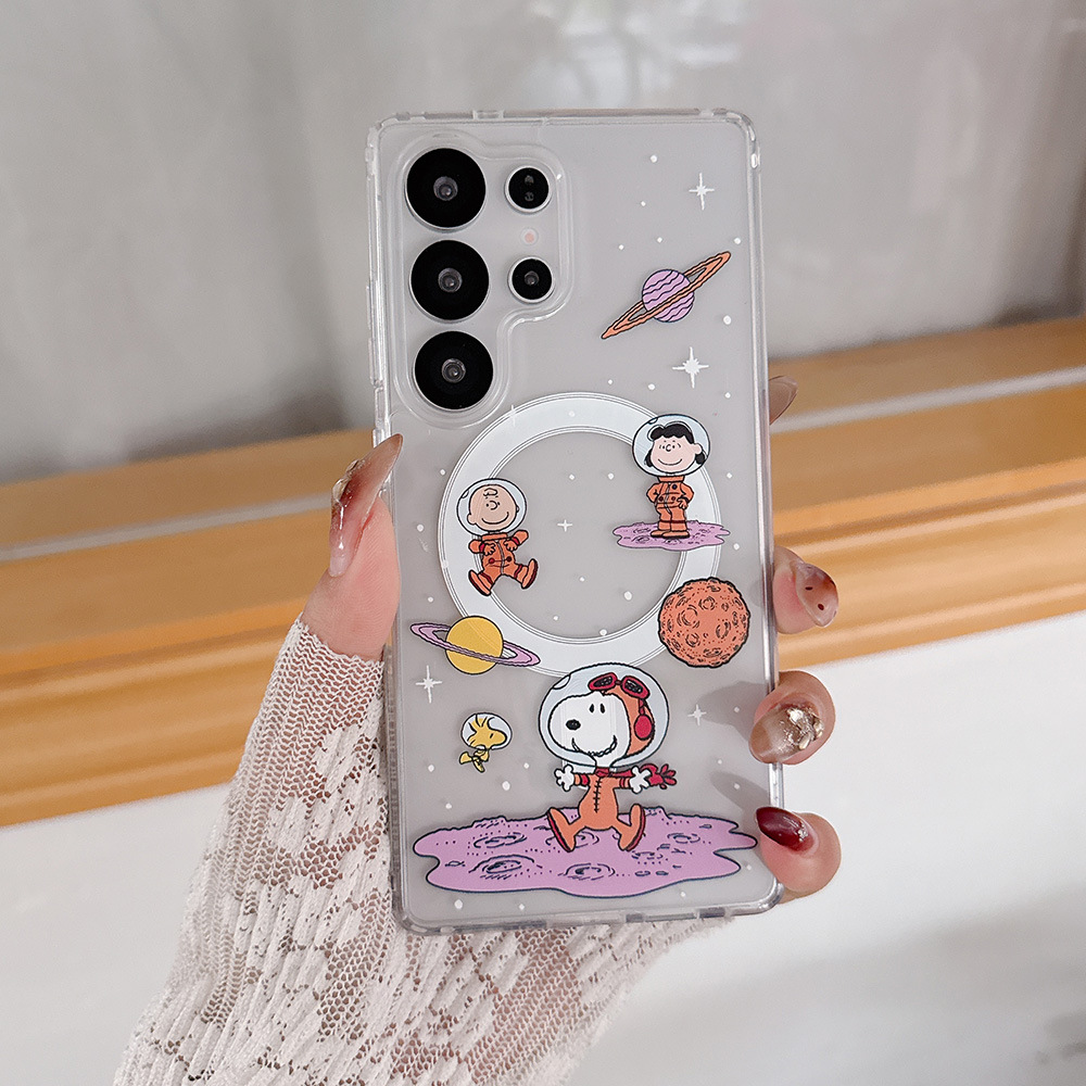 Phone Cases Magsafe - 귀여운 만화 스누피 찰리 브라운 마그네틱