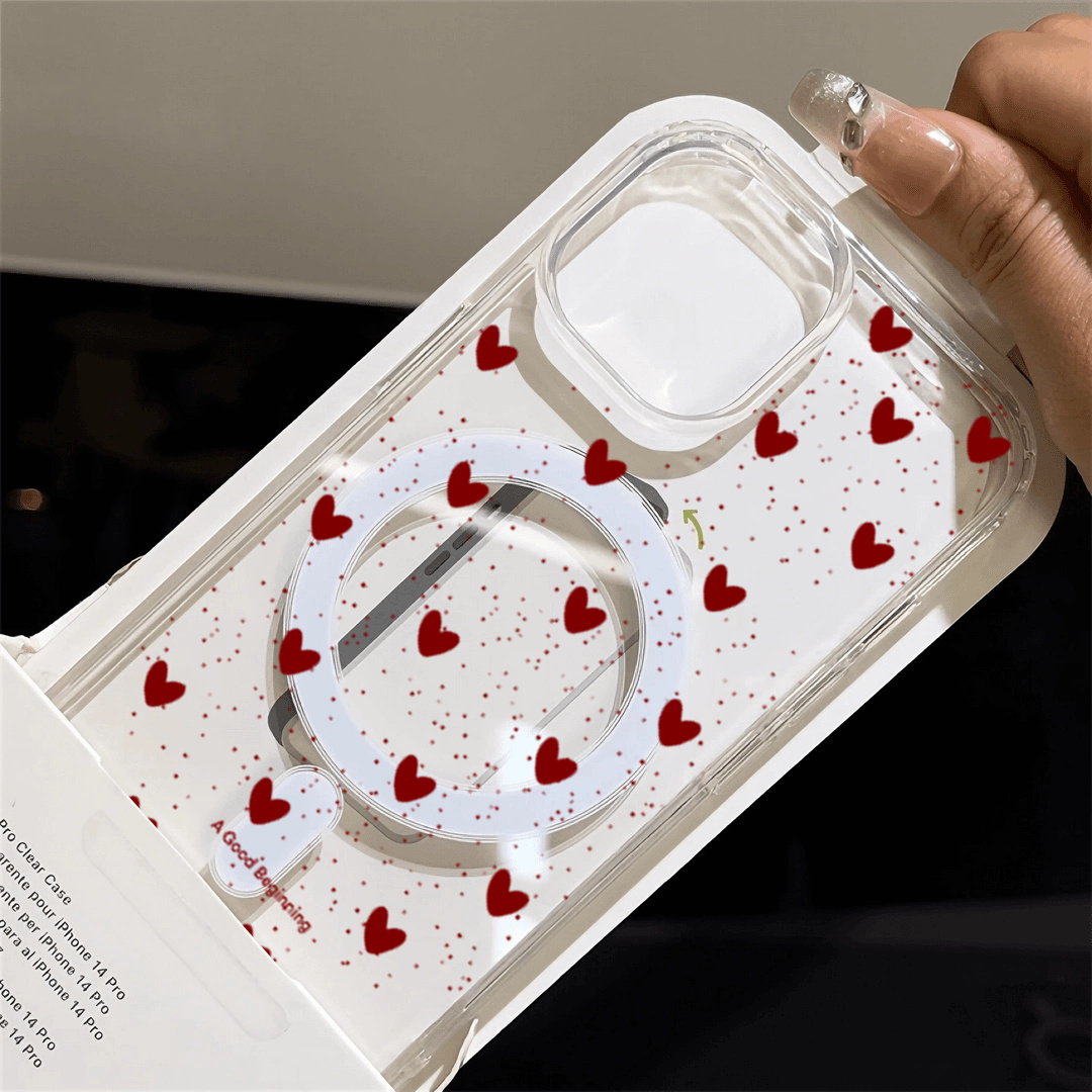 INS 레드 러브 하트 섹시 투명 실리콘 케이스 아이폰 - Phone Cases Magsafe 리뷰 및 가격