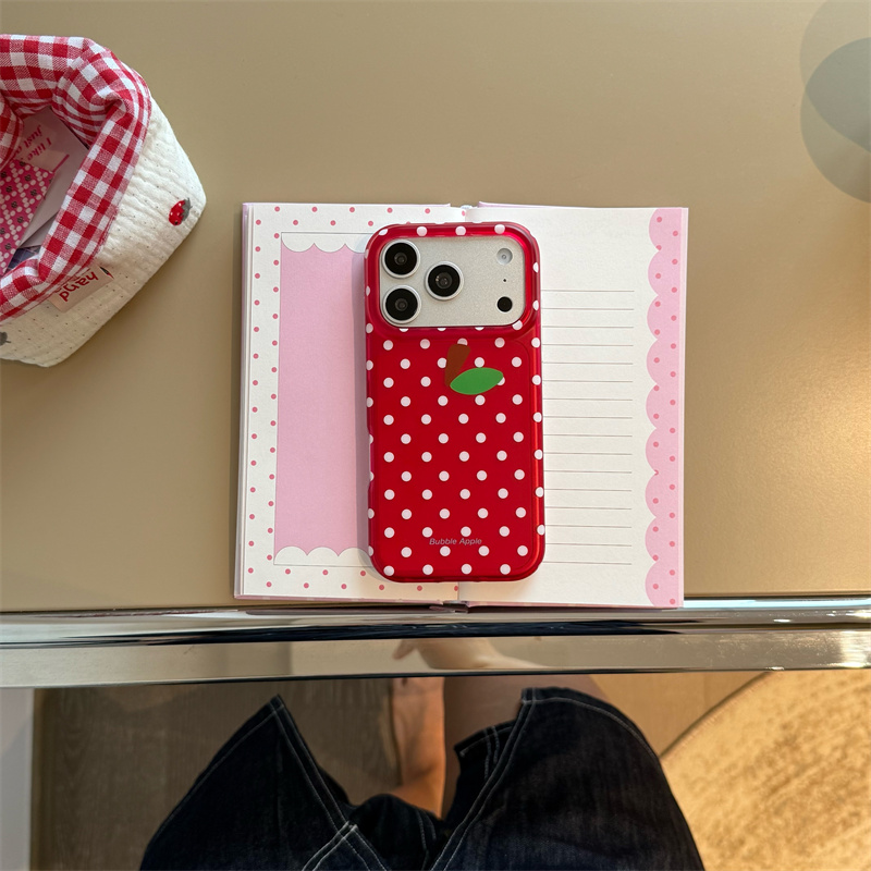 레드 폴카 도트 애플 아이폰 17 16 15 프로맥스용 - Phone Cases Redbubble 리뷰 및 가격