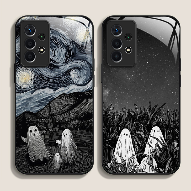 재미있는 유령 추상 예술 패턴 강화유리 폰 케이스 삼성 - Phone Cases Art 리뷰 및 가격