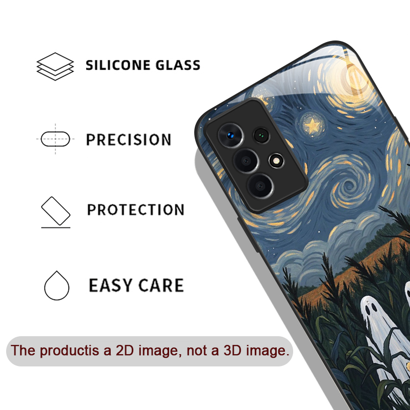 재미있는 유령 추상 예술 패턴 강화유리 폰 케이스 삼성 - Phone Cases Art 리뷰 및 가격