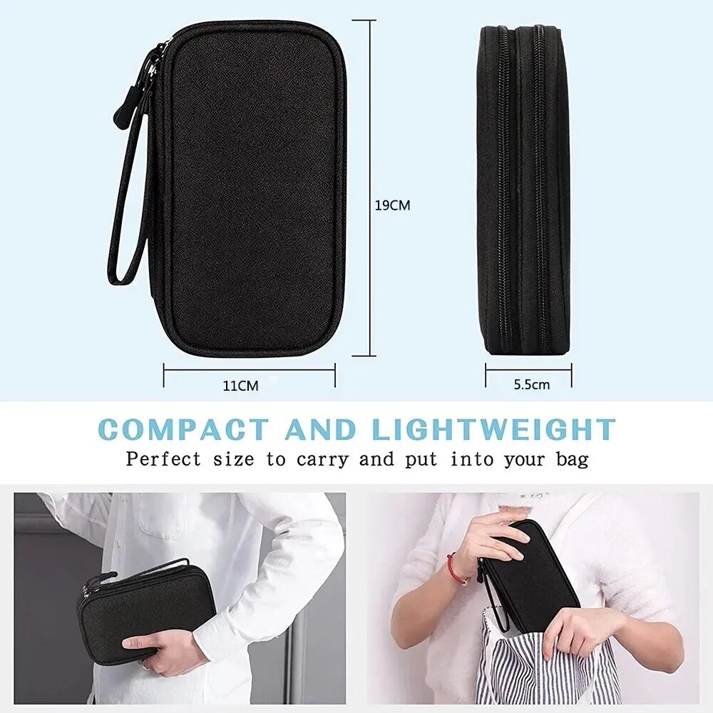 1Pc 새로운 여행 주최자 가방 케이블 보관 주최자 파 - Phone Cases The Dairy 리뷰 및 가격