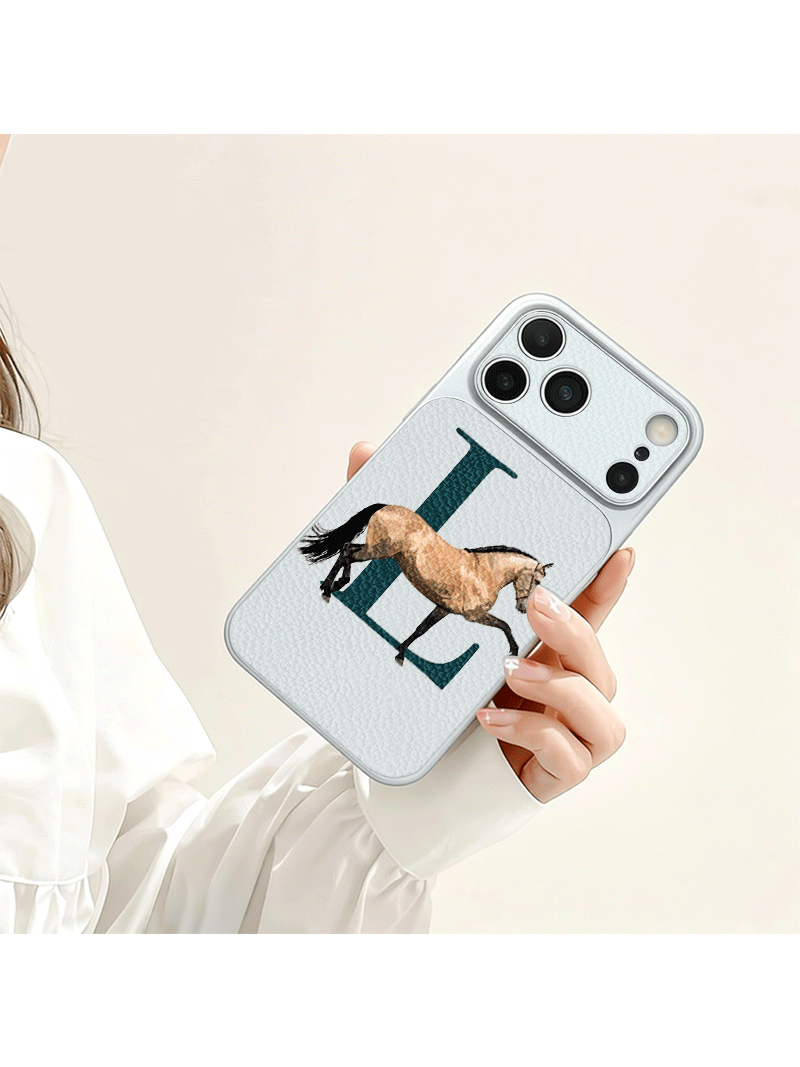 탄 호스 니어 레터 L 가죽 패턴 폰 케이스 (아이폰  - Phone Cases Near 리뷰 및 가격