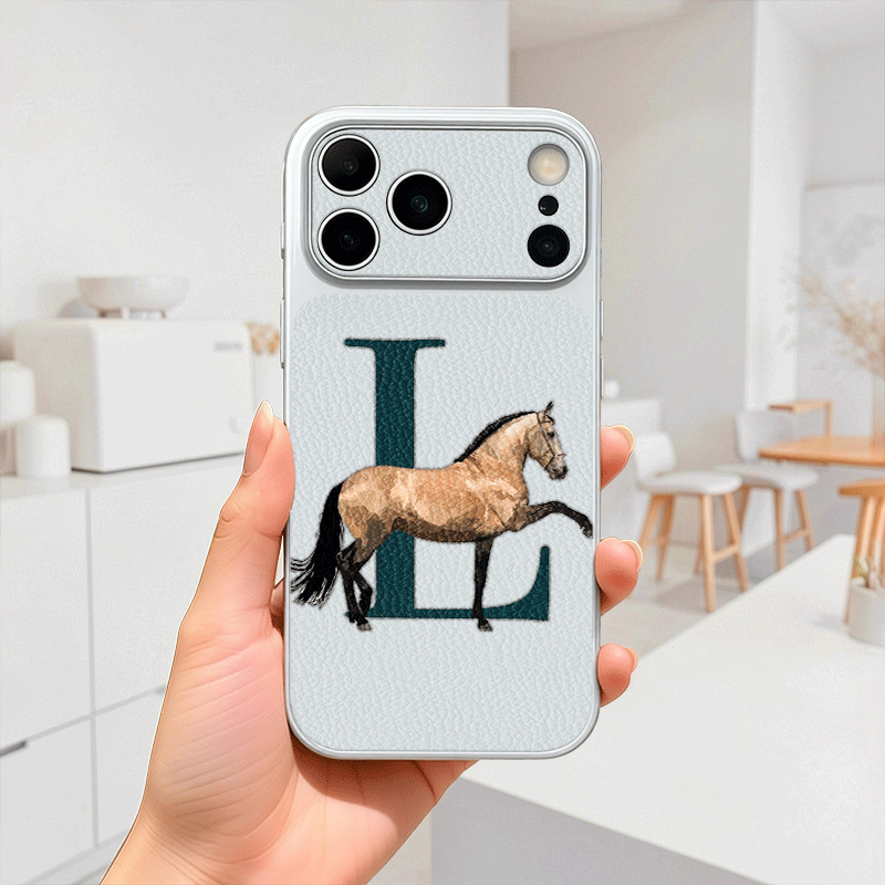 탄 호스 니어 레터 L 가죽 패턴 폰 케이스 (아이폰  - Phone Cases Near 리뷰 및 가격