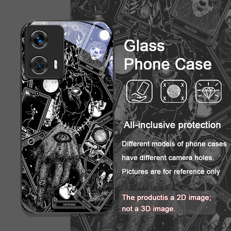 빈티지 고딕 타로 카드 프린팅 강화유리 폰 케이스 (모 - Phone Cases For Motorola 리뷰 및 가격