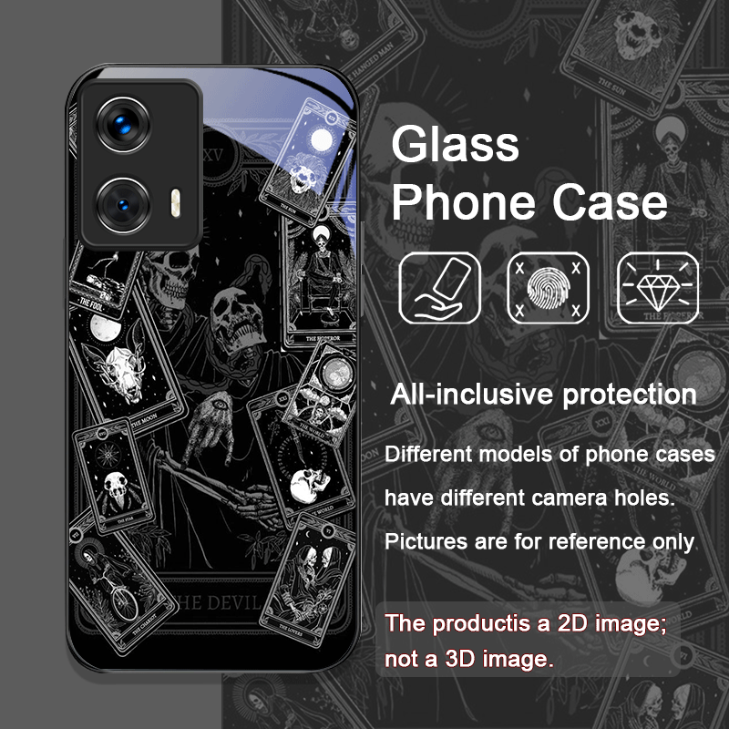 빈티지 고딕 타로 카드 프린팅 강화유리 폰 케이스 (모 - Phone Cases For Motorola 리뷰 및 가격