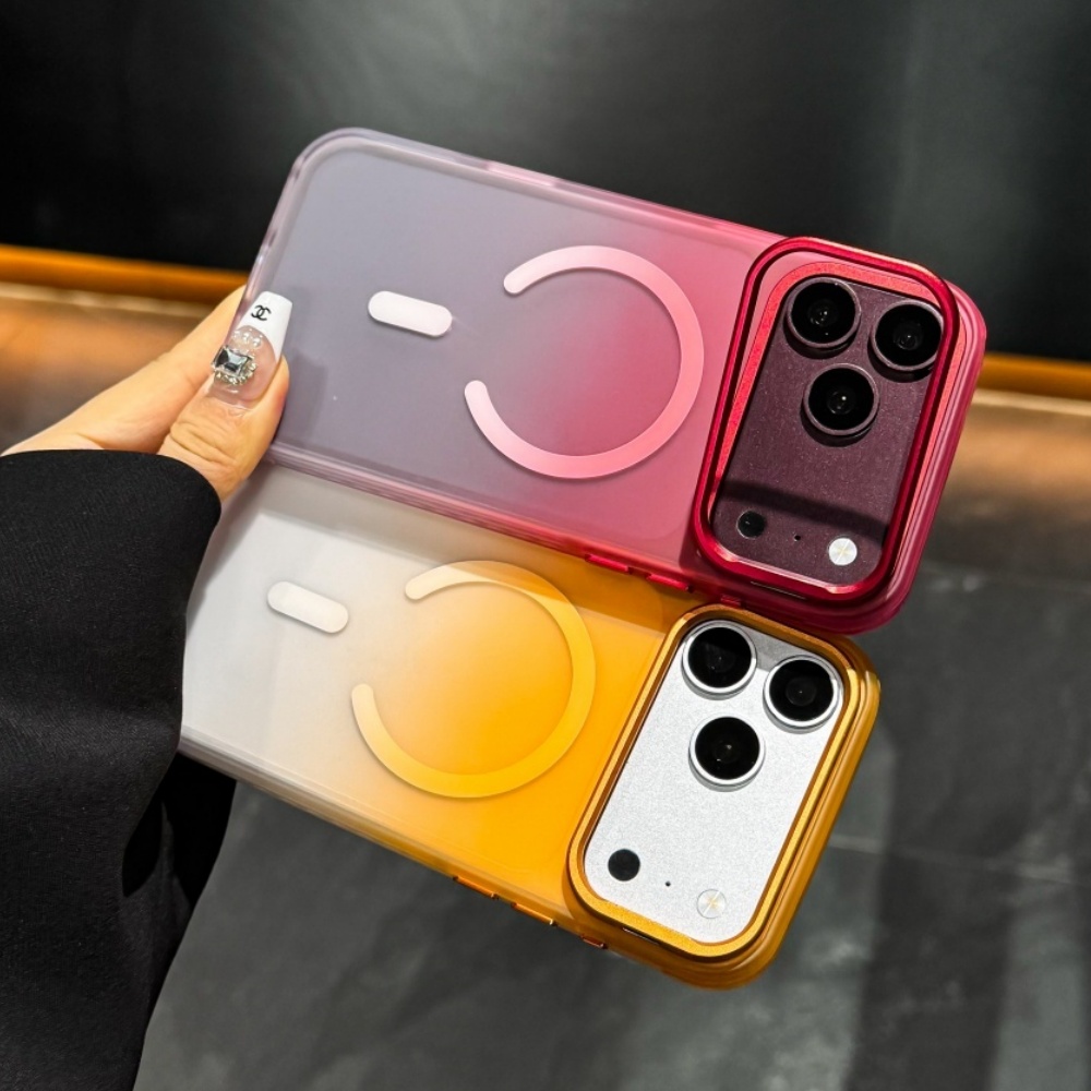 패션 마그네틱 렌즈 프레임 스탠드 홀더 폰 케이스 아이 - Phone Cases Magsafe 리뷰 및 가격