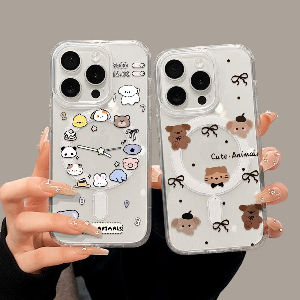 귀여운 만화 동물 휴대폰 케이스 삼성 S24 FE S2 - Phone Cases Magsafe 리뷰 및 가격