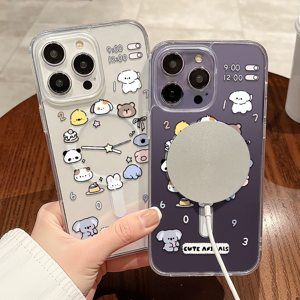 귀여운 만화 동물 휴대폰 케이스 삼성 S24 FE S2 - Phone Cases Magsafe 리뷰 및 가격