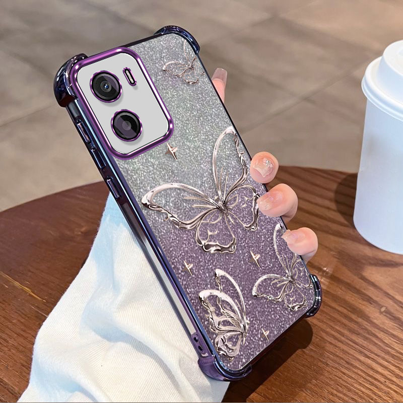 모토로라 모토 G06 파워 케이스용 글리터 도금 보호  - Phone Cases For Motorola 리뷰 및 가격