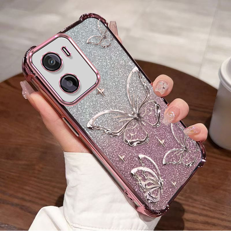 모토로라 모토 G06 파워 케이스용 글리터 도금 보호  - Phone Cases For Motorola 리뷰 및 가격