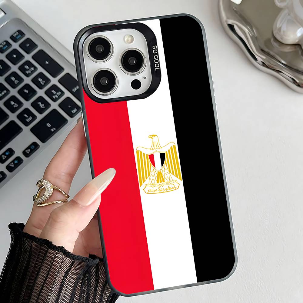 이집트 국기 아트 블랙 폰 케이스, 아이폰 17, 16 - Phone Cases Egypt 리뷰 및 가격