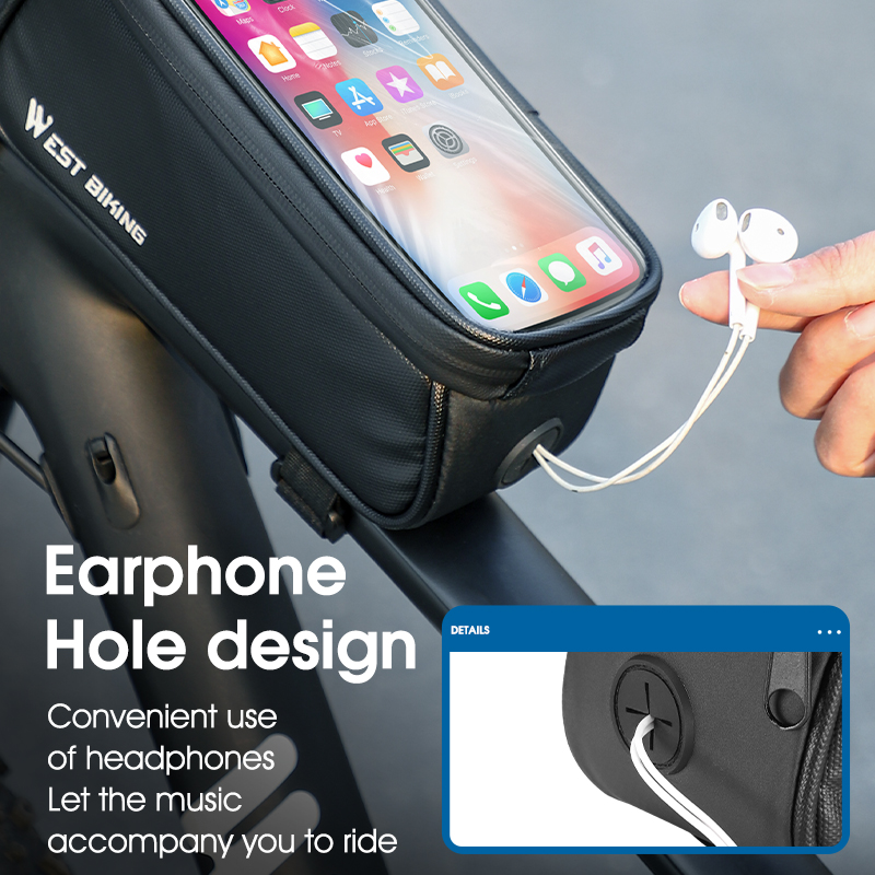 웨스트 바이킹 자전거 프레임 가방 터치스크린 자전거 탑 - Phone Cases Youtube 리뷰 및 가격