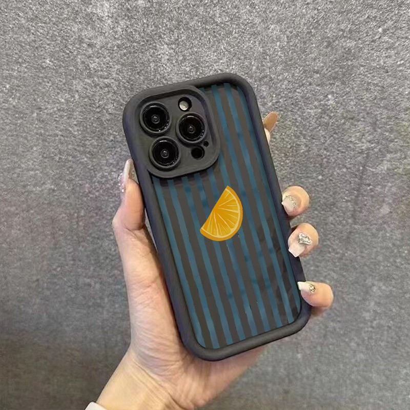 줄무늬 레몬 슬라이스 패턴 아이폰 17 16 15 14 - Phone Cases Xr 리뷰 및 가격