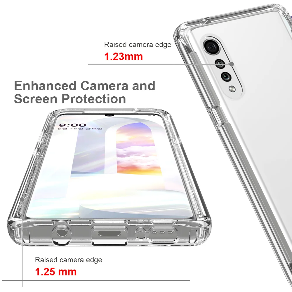 LG 벨벳 5G UW 하드 플라스틱 프레임 투명 아크릴 - Phone Cases Rimowa 리뷰 및 가격