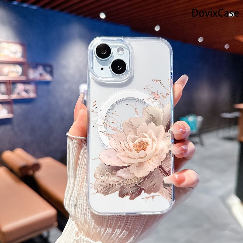 빈티지 작약 패턴 아이폰 17 16 15 14 13 1 - Phone Cases Magsafe 리뷰 및 가격