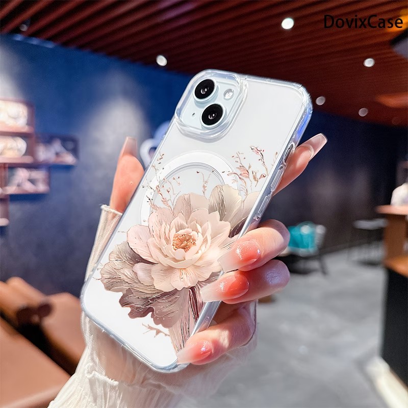 빈티지 작약 패턴 아이폰 17 16 15 14 13 1 - Phone Cases Magsafe 리뷰 및 가격