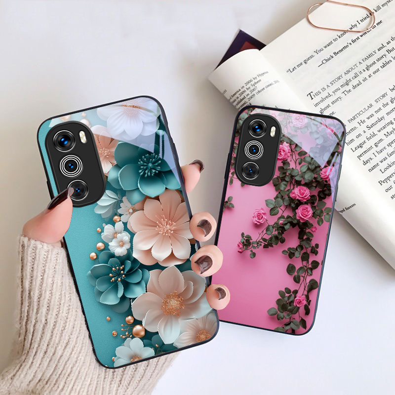 보라색 튤립 패턴 모토로라 모토 G 14 22 24 3 - Phone Cases For Motorola 리뷰 및 가격