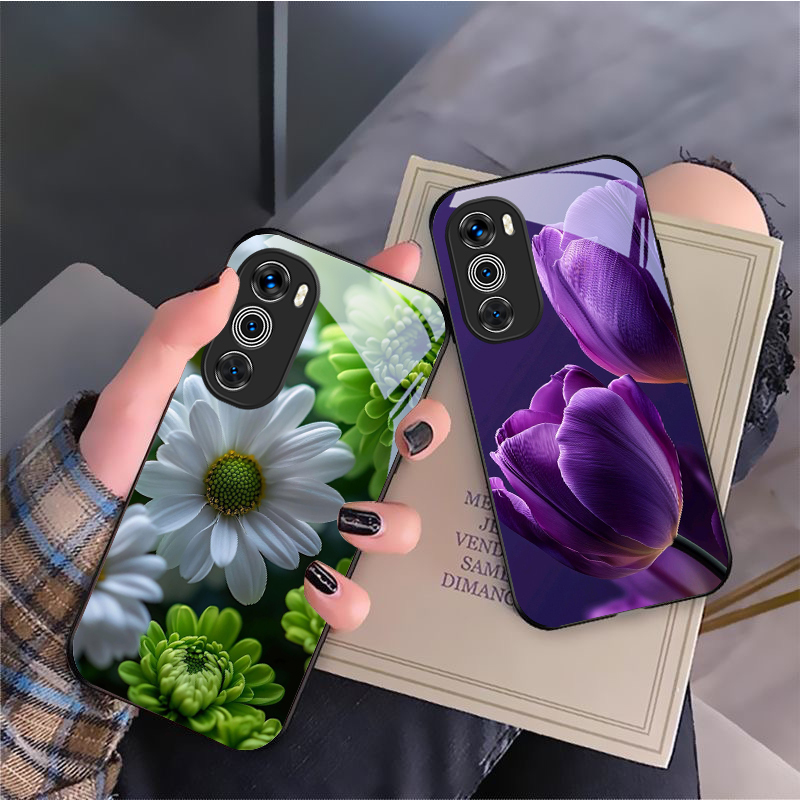 보라색 튤립 패턴 모토로라 모토 G 14 22 24 3 - Phone Cases For Motorola 리뷰 및 가격