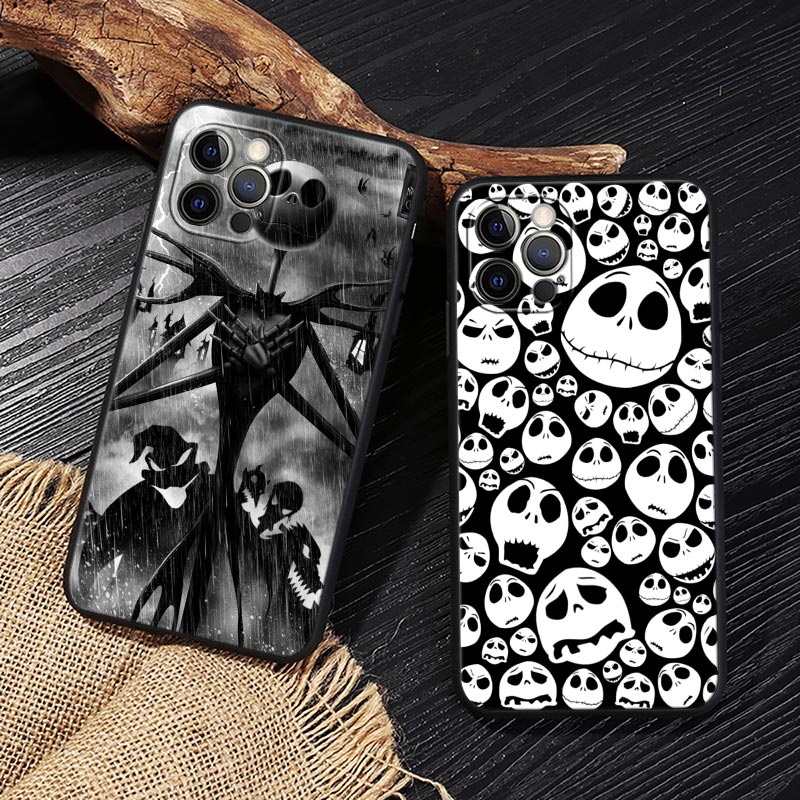 잭 스켈링턴 블랙 아트 디즈니 케이스 아이폰 17 16 - Phone Cases Art 리뷰 및 가격
