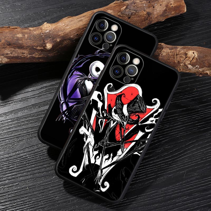 잭 스켈링턴 블랙 아트 디즈니 케이스 아이폰 17 16 - Phone Cases Art 리뷰 및 가격