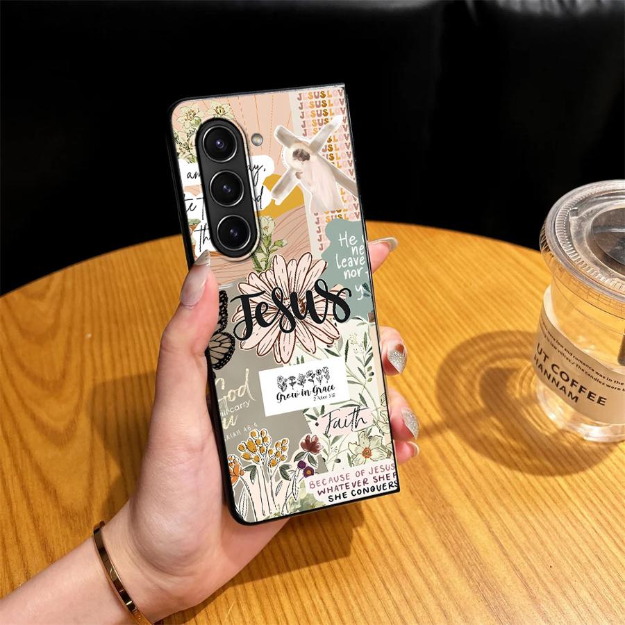 삼성 갤럭시 Z 폴드 7 6 5 4 3 Z폴드5 Z폴드 - Phone Cases Jesus 리뷰 및 가격