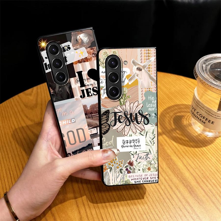삼성 갤럭시 Z 폴드 7 6 5 4 3 Z폴드5 Z폴드 - Phone Cases Jesus 리뷰 및 가격
