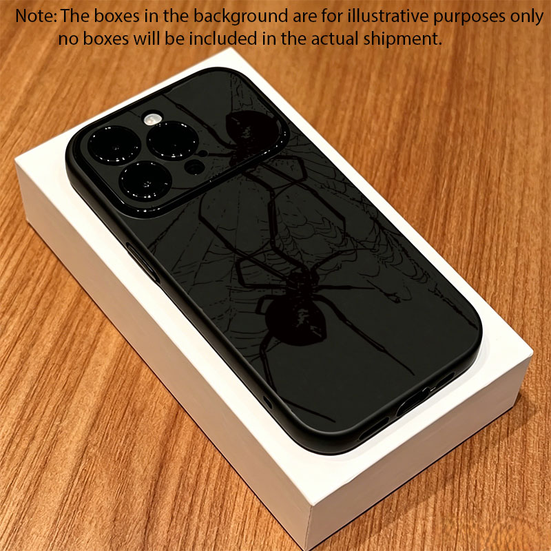 멋진 블랙 스파이더 패턴 아이폰 11 12 13 14  - Phone Cases Black 리뷰 및 가격