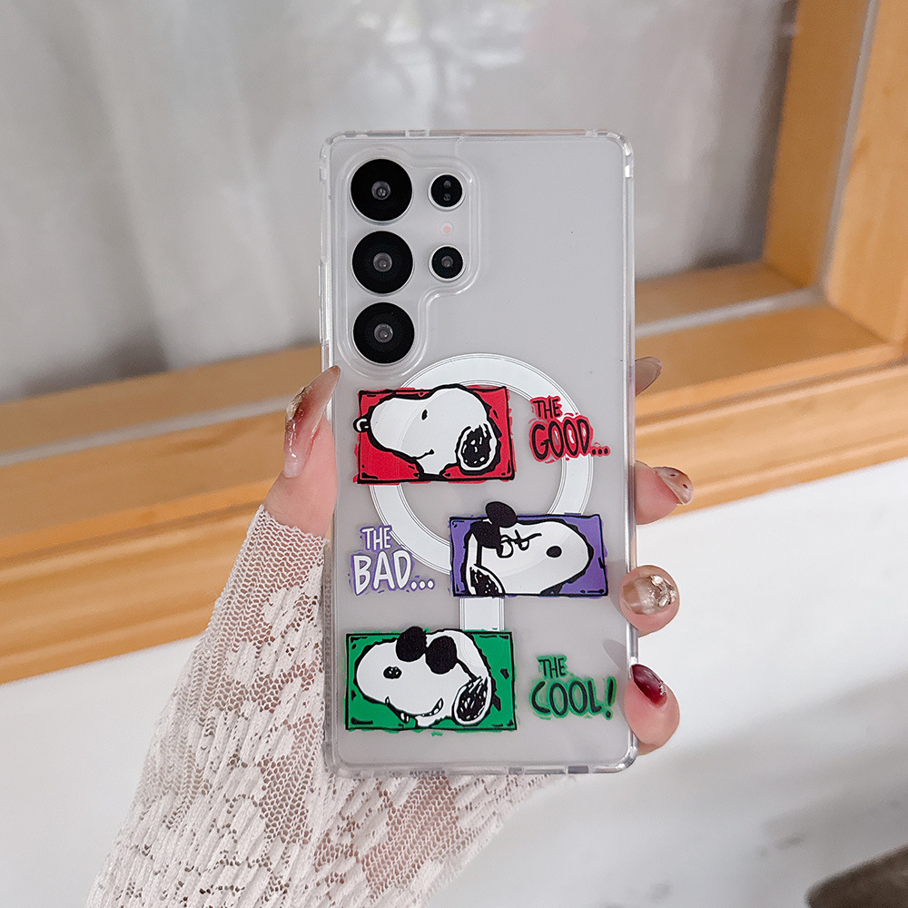 귀여운 만화 스누피 찰리 브라운 마그네틱 Magsafe - Phone Cases Magsafe 리뷰 및 가격